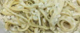 Chicken Spaghetti with White Sauce Photo