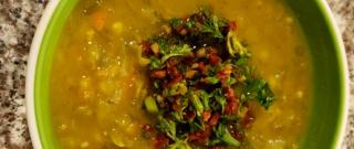 Split Pea Soup with Sun-Dried Tomato Gremolata Photo