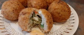 Deep-Fried California Roll Rice Balls Photo