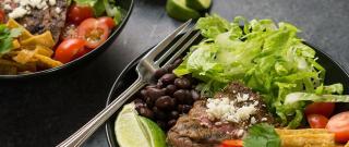 Tex-Mex Beef Bowl with Avocado Cilantro Dressing Photo