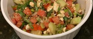 Tomato, Basil, and Feta Salad Photo