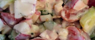 Creamy Cucumber, Radish, and Tomato Salad Photo