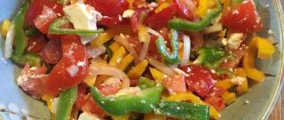 Bell Pepper, Tomato, and Feta Salad Photo