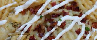 Loaded Sour Cream and Onion Waffle Fries Photo