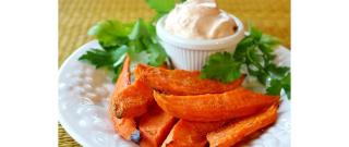 Baked Yam Fries with Dip Photo