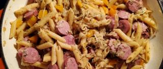 Pasta with Kielbasa and Sauerkraut Photo