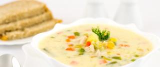 Healthy Chicken Soup with Cream Photo