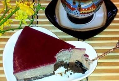 Chocolate and Cherry Cheesecake Photo 1