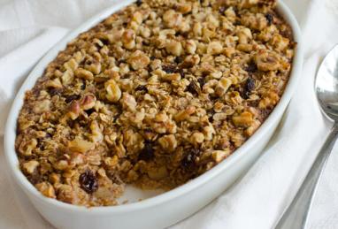 Baked Oatmeal with Apples, Raisins & Walnuts Photo 1