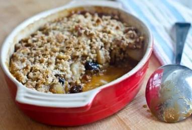 Pear & Dried Cherry Crisp with Walnut Streusel Photo 1