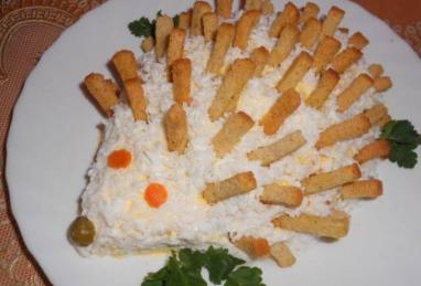 “Hedgehog” Salad with Dry Bread Crumbs Photo 1