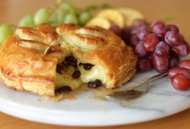 Baked Brie en Croûte with Honey, Dried Cherries, Rosemary & Pecans Photo 1