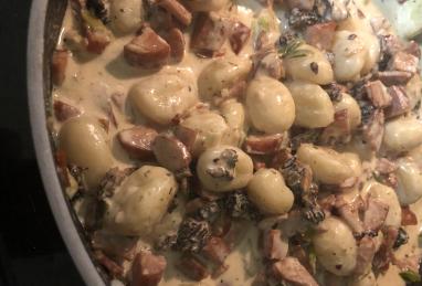 Creamy Sausage and Mushroom Gnocchi Skillet Photo 1