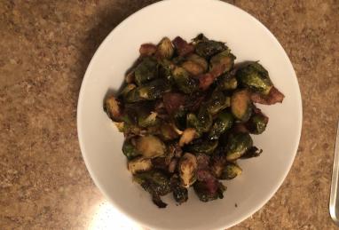 Maple Roasted Brussels Sprouts with Bacon Photo 1