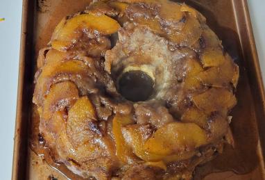 Peach Cobbler Upside-Down Pound Cake Photo 1