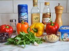 Roasted Pepper Salad with Feta, Pine Nuts & Basil Photo 2