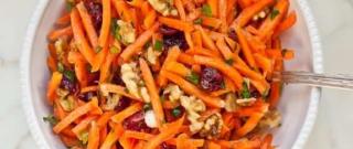 Carrot Salad with Cranberries, Toasted Walnuts & Citrus Vinaigrette Photo