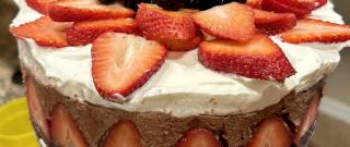 Strawberry Chocolate Mousse Cake Photo