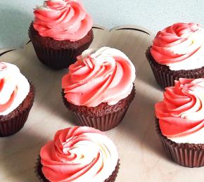 Chocolate Cupcakes with Butter Cream Photo