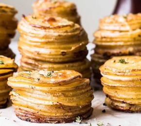 Crispy Parmesan Potato Stacks Photo