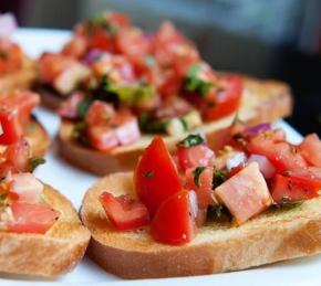 Bruschetta with Tomatoes Photo