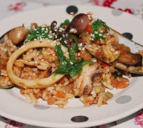 Chinese Fried Rice with Seafood Photo