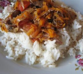 Porkmeat with Vegetables in a  Crock Pot Photo