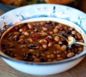 Vegetarian Haricot Soup in a Crock Pot Photo