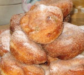 Coconut Donuts with Dried Fruit Photo