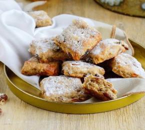 German Christmas Cookies with Dried Fruits Photo