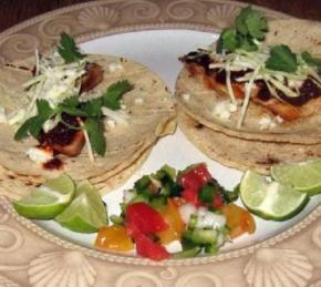 Grilled Turkey Tacos with the Mole Sauce Photo