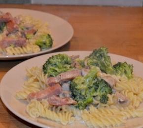 Fusilli with Ham and Brocolli Photo