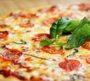 Vegetarian Pizza Margherita Photo