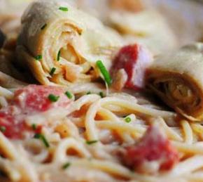 Spaghetti with Vegetables Photo