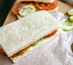 Tomato Cucumber Sandwich Photo