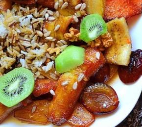 Healthy Dessert - Vegan Fruit Pilaff Photo