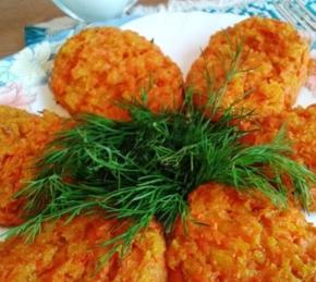 Vegan Carrot Patties with Bran Photo