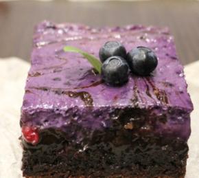 Cream Cheese Brownies with Wild Berries Photo