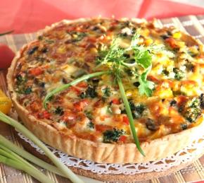 Healthy  Vegetarian Quiche Recipe Photo