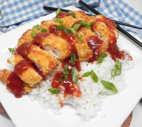 Air Fryer Chicken Katsu with Homemade Katsu Sauce Photo