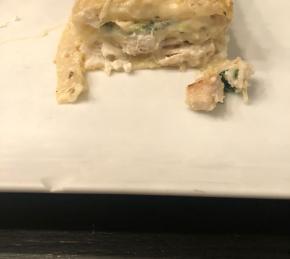 White Cheese Chicken Lasagna Photo