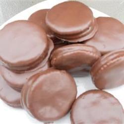 Chocolate Coated Peanut Butter Crackers Photo