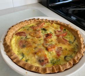 Loaded Vegetarian Quiche Photo