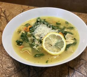 Lemon Chicken Orzo Soup Photo