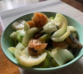 Chinese-Style Baby Bok Choy with Mushroom Sauce Photo