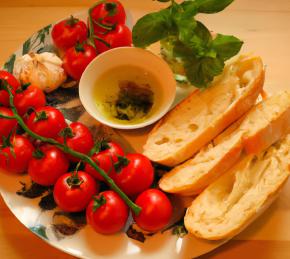 Classic Tomato and Basil Bruschetta Photo