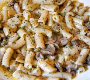 Creamy Mushroom Acini di Pepe Soup Photo