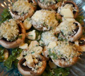 Adygei Cheese Stuffed Mushrooms Photo