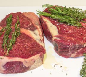 Grilled Beef Sirloin with Herb Butter Photo