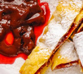 Air Fryer Mini Croissants with Nutella and Jam Photo